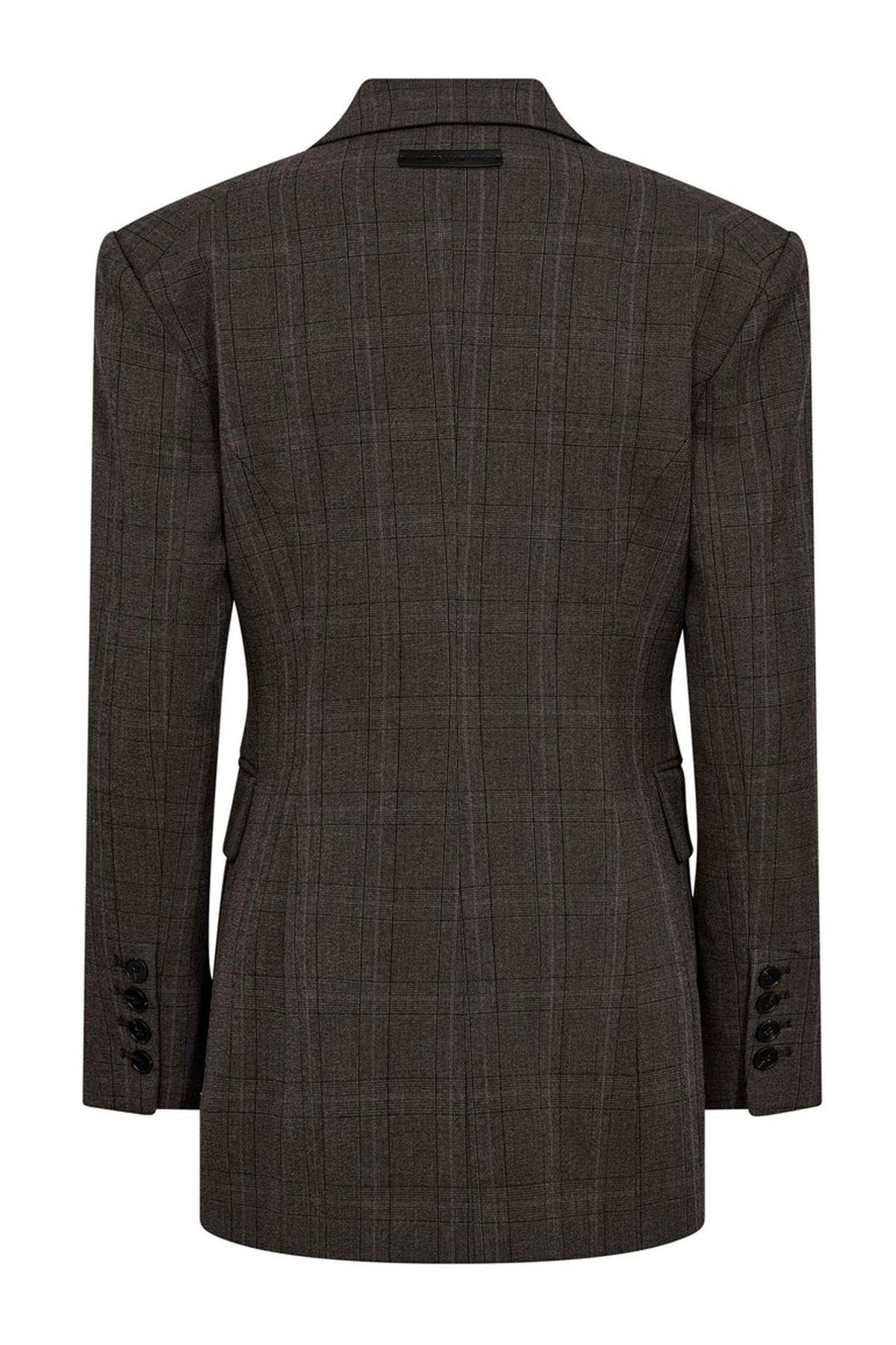 Waist Fit Check Blazer Mocca - HL10844