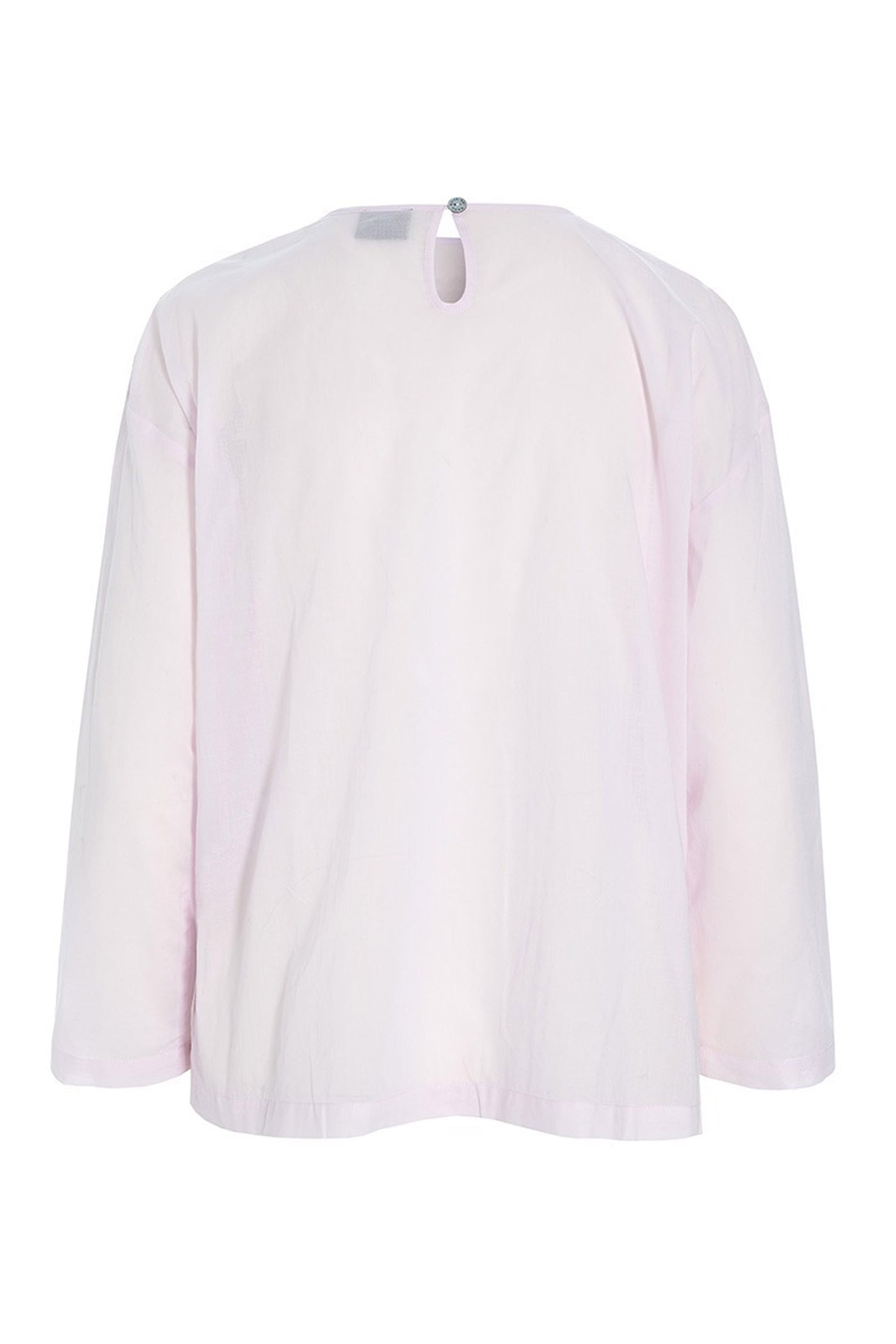 Washi voile bluse med flæser Blush - 257-2357-5428