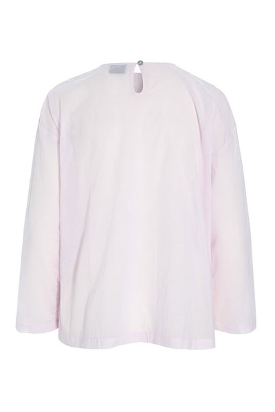 Washi voile bluse med flæser Blush - 257-2357-5428 Thumbnail