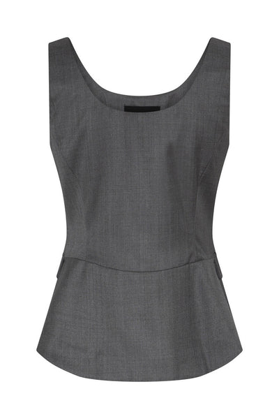 WaterlilyBBBeatus waistcoat Grey Melange - BBW4751 Thumbnail