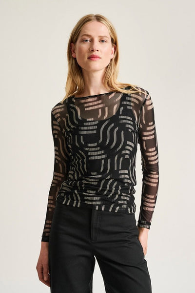 Wavy fukashi mesh t-shirt WAVY - 266-4080-5091 Thumbnail