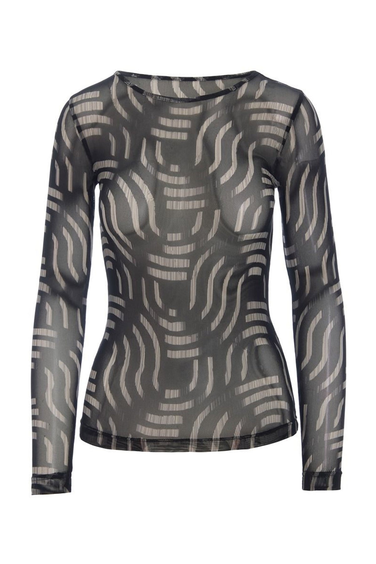 Wavy fukashi mesh t-shirt WAVY - 266-4080-5091