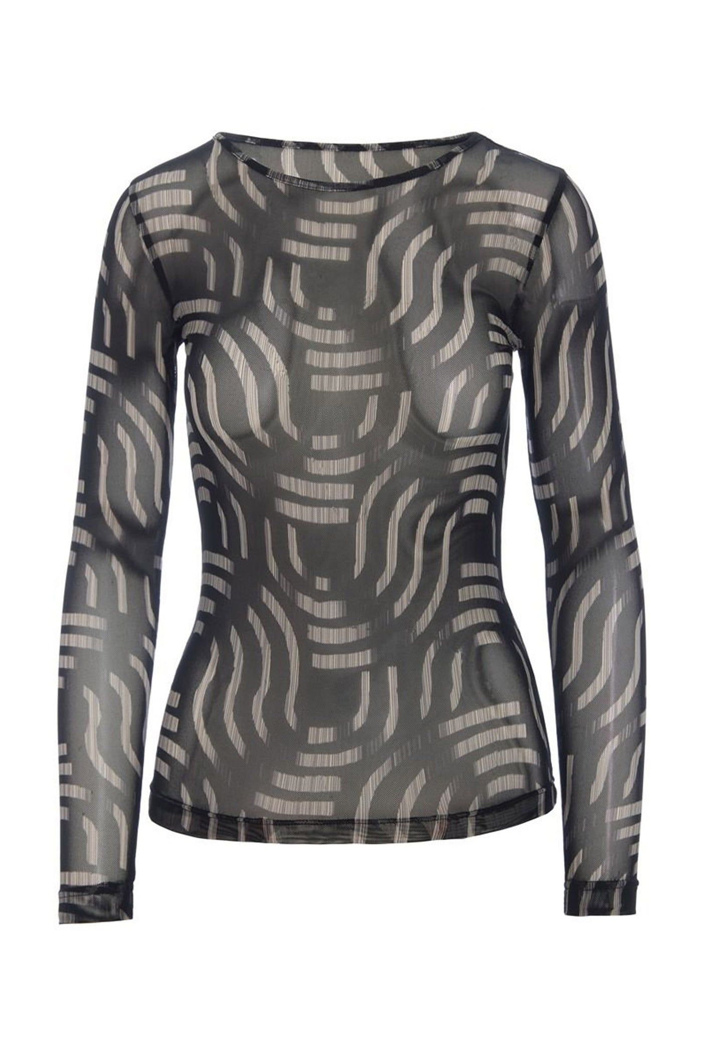 Wavy fukashi mesh t-shirt WAVY - 266-4080-5091