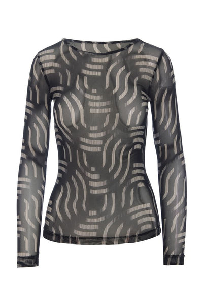 Wavy fukashi mesh t-shirt WAVY - 266-4080-5091 Thumbnail