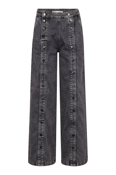WillaCC Button Jeans 96-Black - 41005 Thumbnail