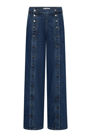 WillaCC Button Jeans 580-Indigo - 41005