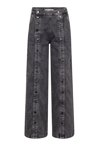 WillaCC Button LL Jeans 96-Black - 41006 Thumbnail