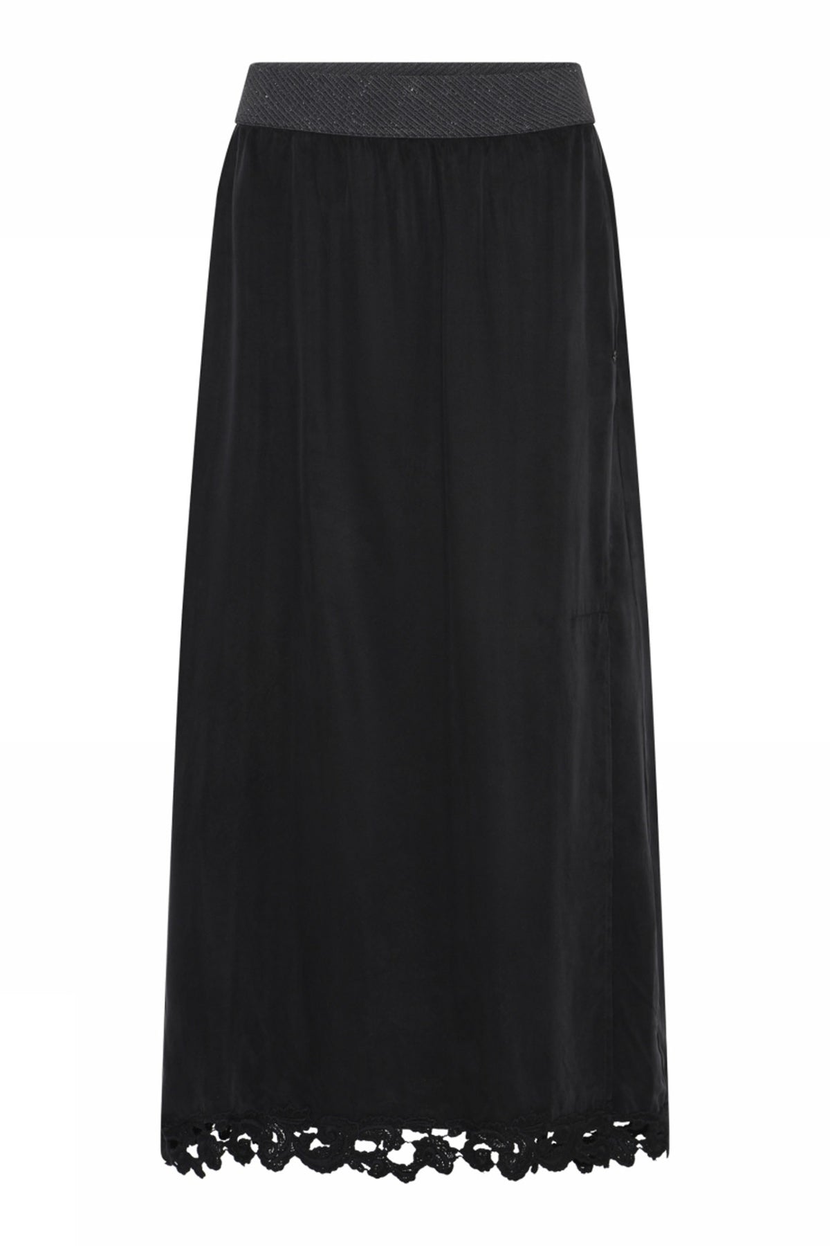 Winna, long skirt 1990-Dull Black - 58557/7452