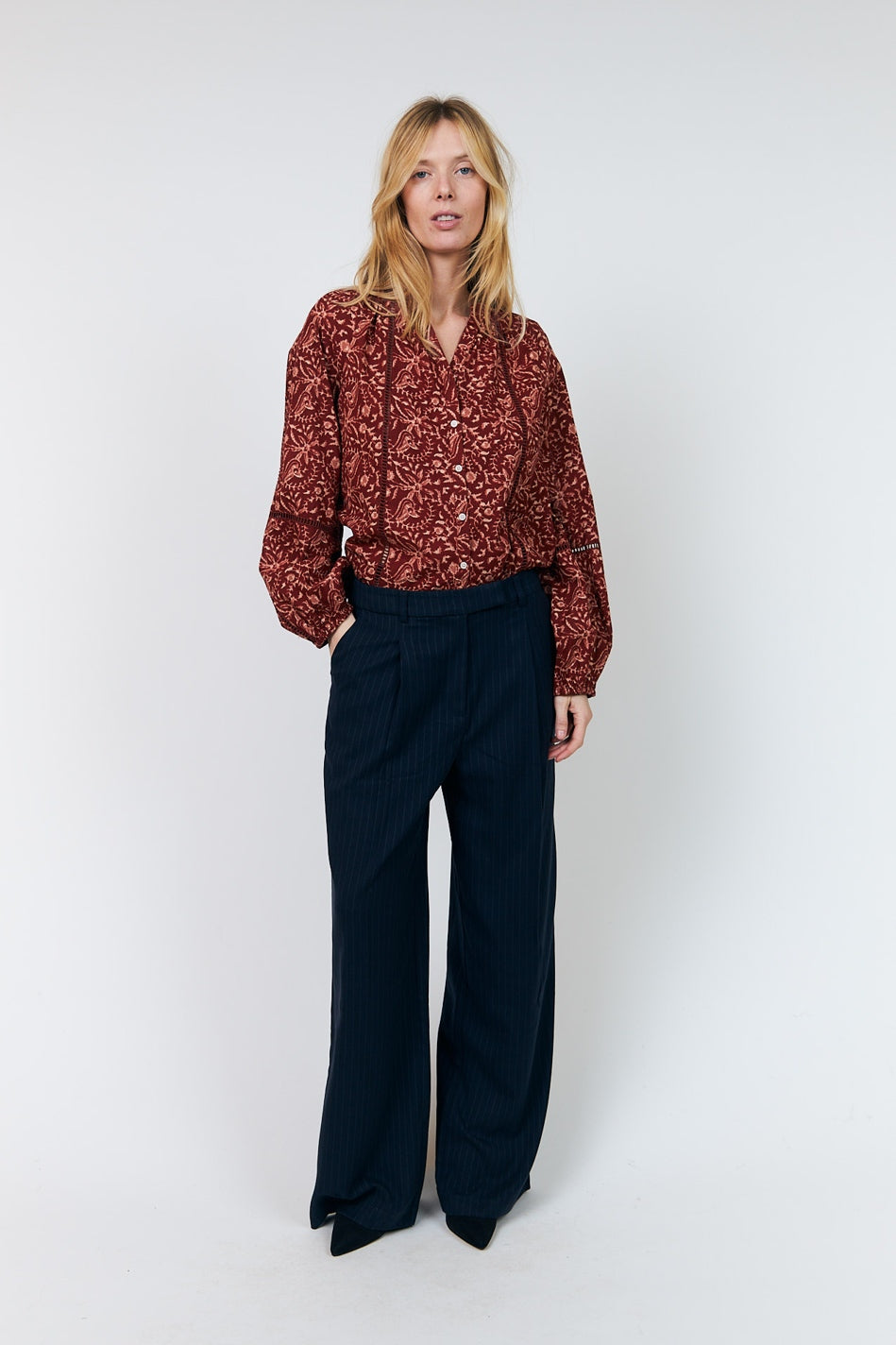 Veroll Shirt Ls RUST - 26441-1030