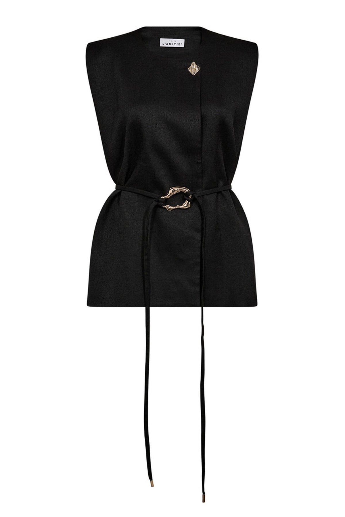 X Buckle Vest Black - HL10458