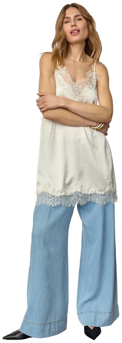 IdunCC Lace Crop Dress 11-Off white - 46107 Thumbnail