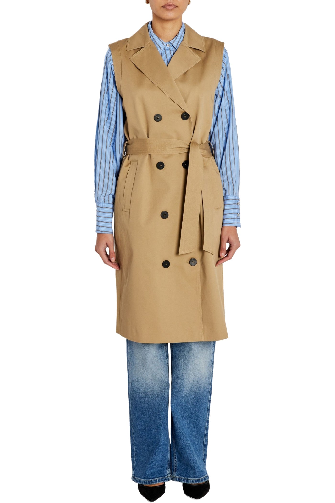 PonapeaBBTabina waistcoat CAMEL - BBW4889
