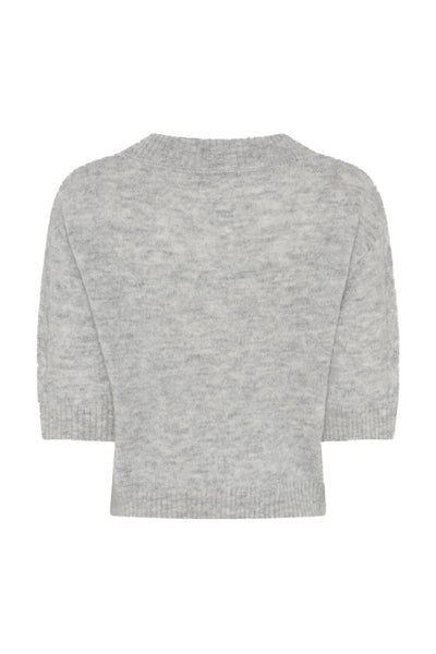 FluffyBBAmari knit Light Grey Melange - BBW5075 Thumbnail