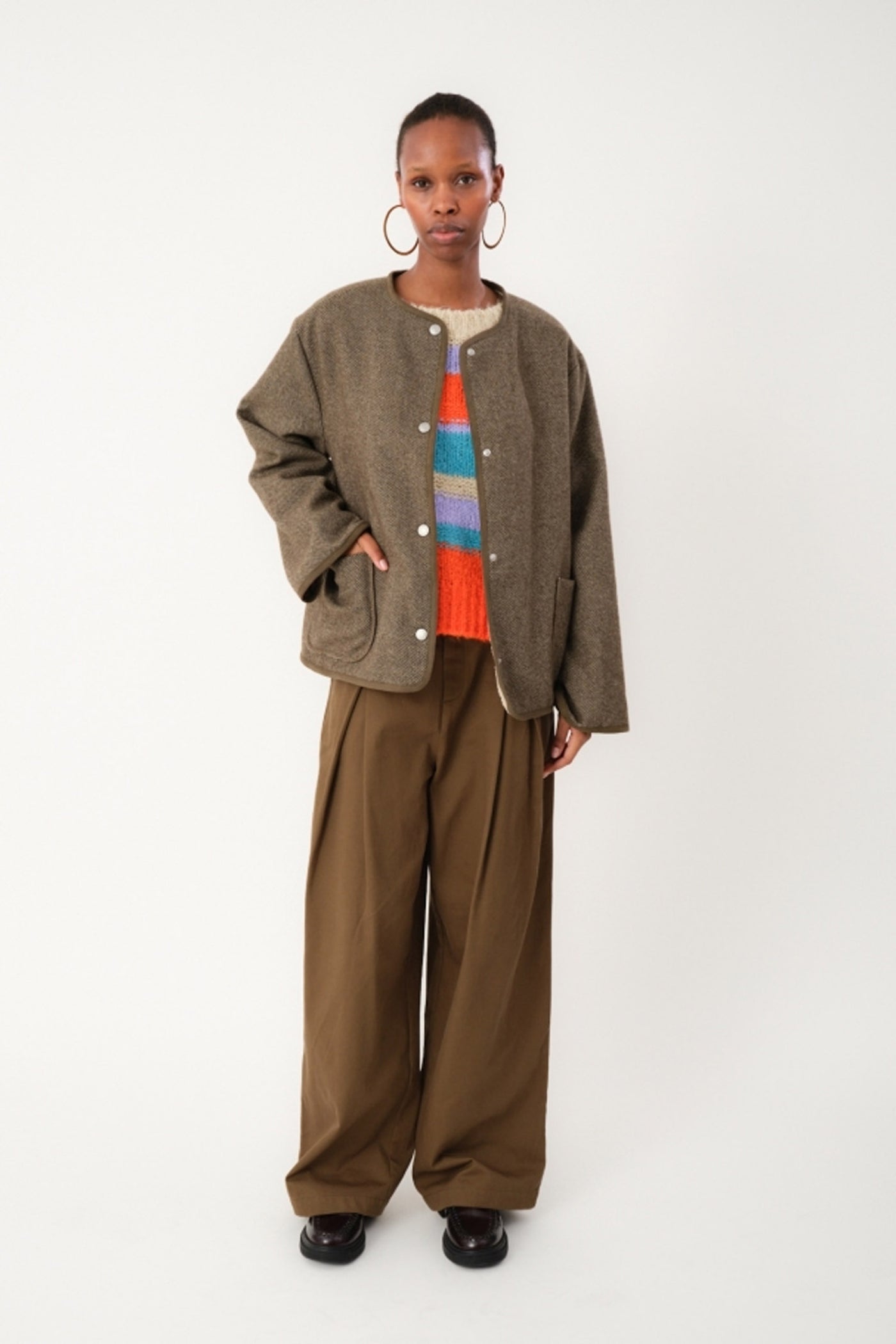 YarraLL Jacket LS 87 Dark Mokka - 25419-7001