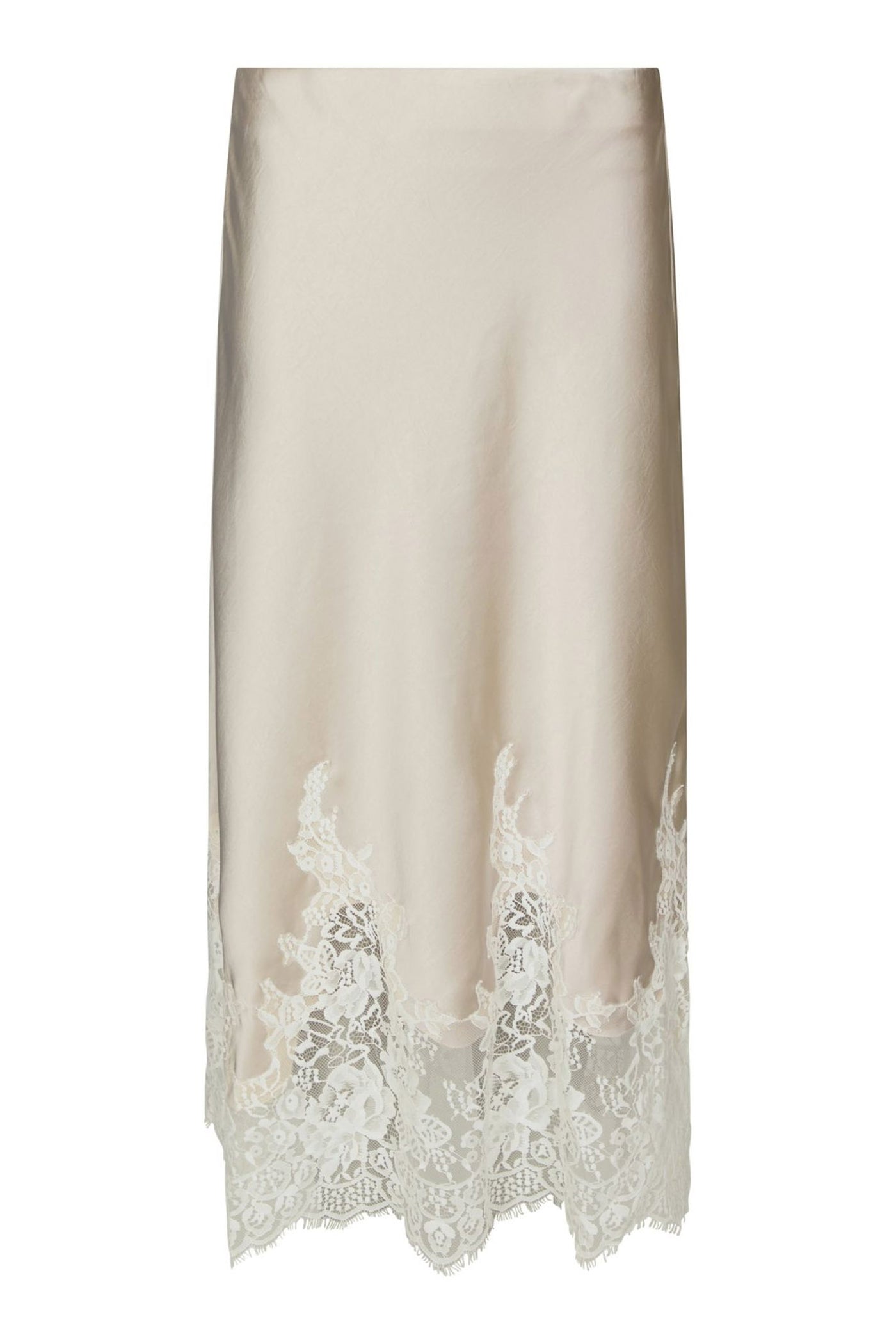Yelina Heavy Sateen Skirt CHAMPAGNE - 169332