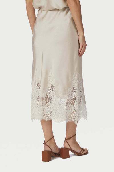 Yelina Heavy Sateen Skirt CHAMPAGNE - 169332 Thumbnail