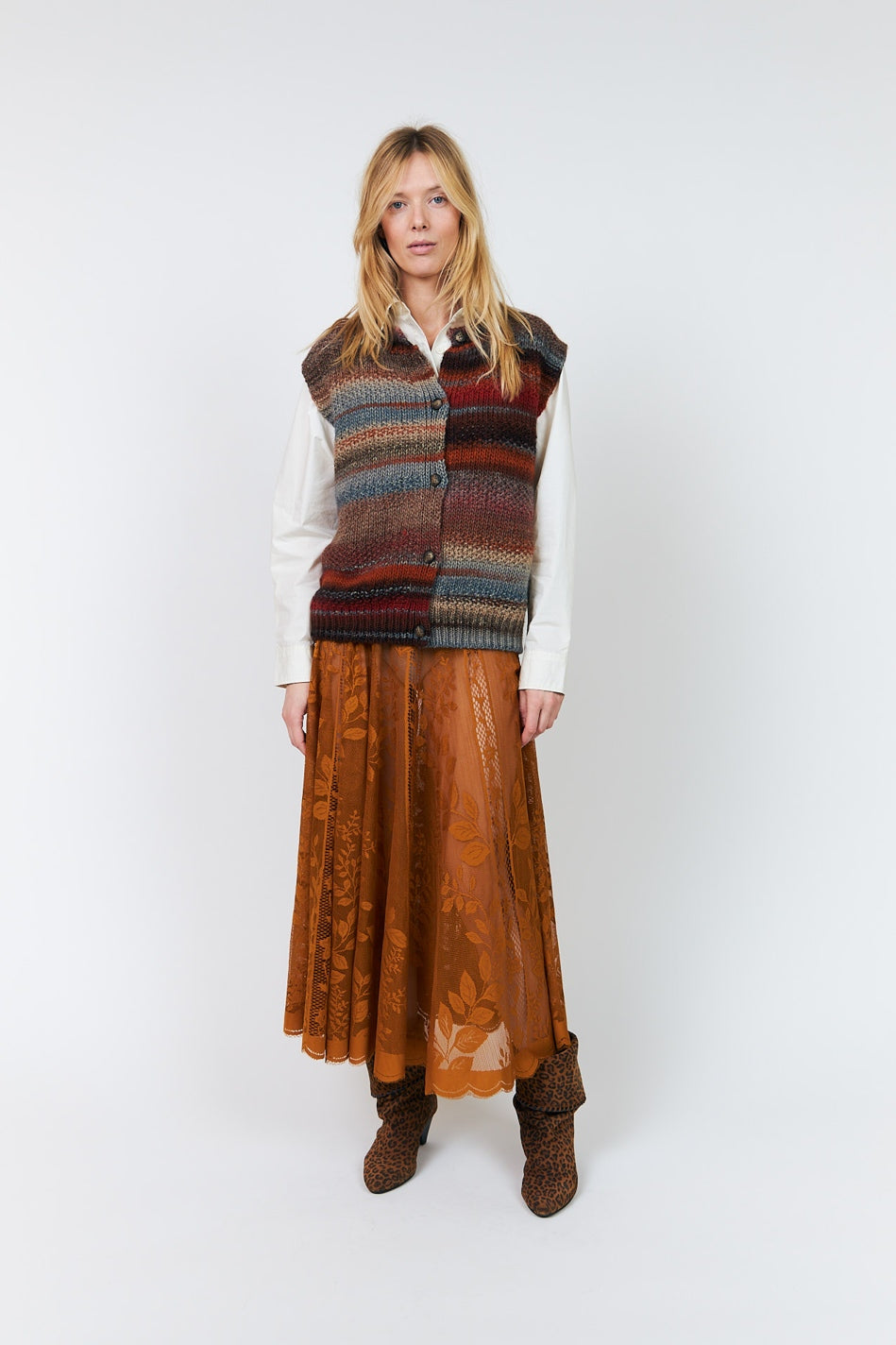 Collinsll Midi Skirt RUST - 26493-2035