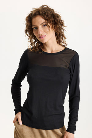 Yvonne t-shirt SORT - 16812