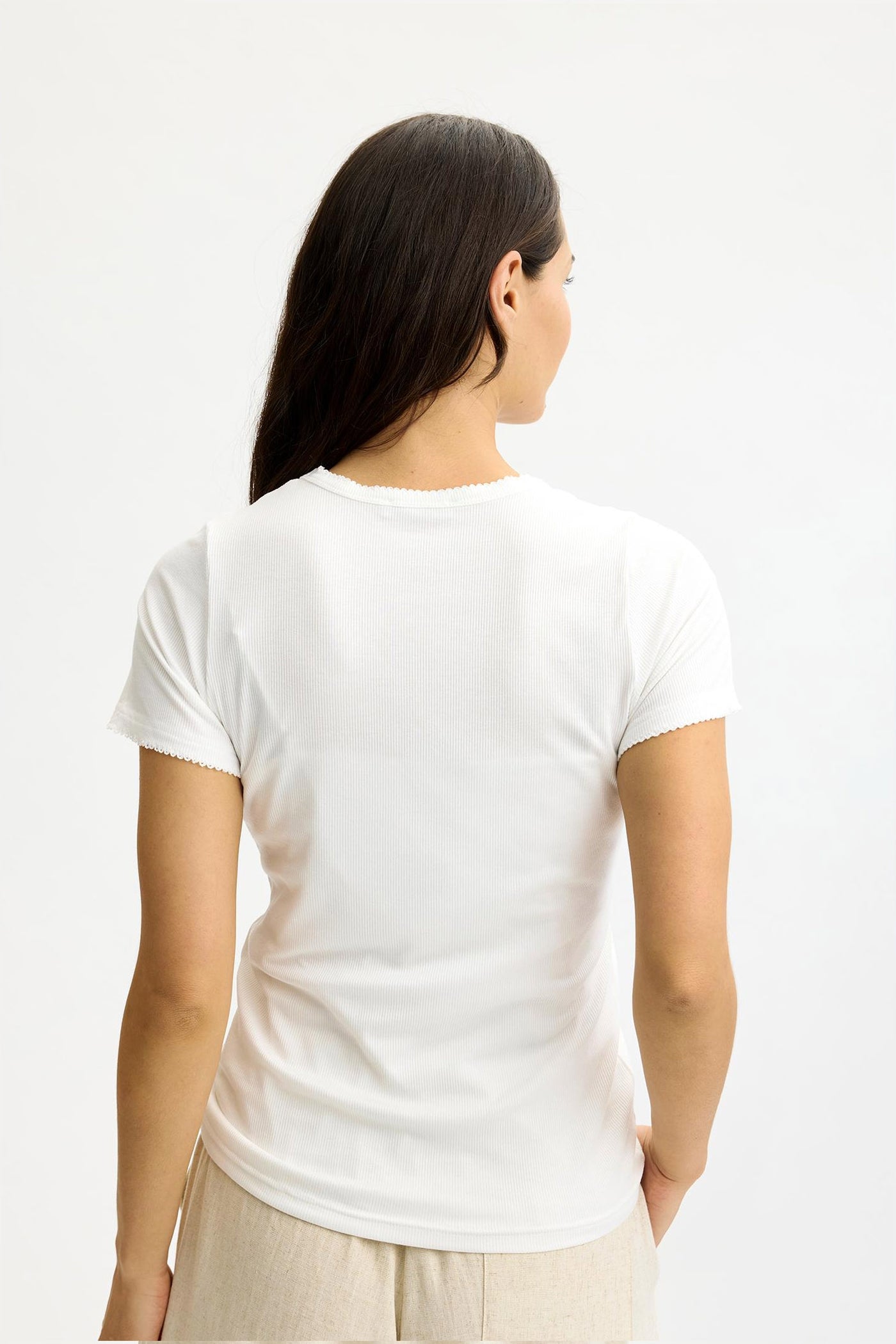 Yvonne t-shirt short sleeve White - 17185