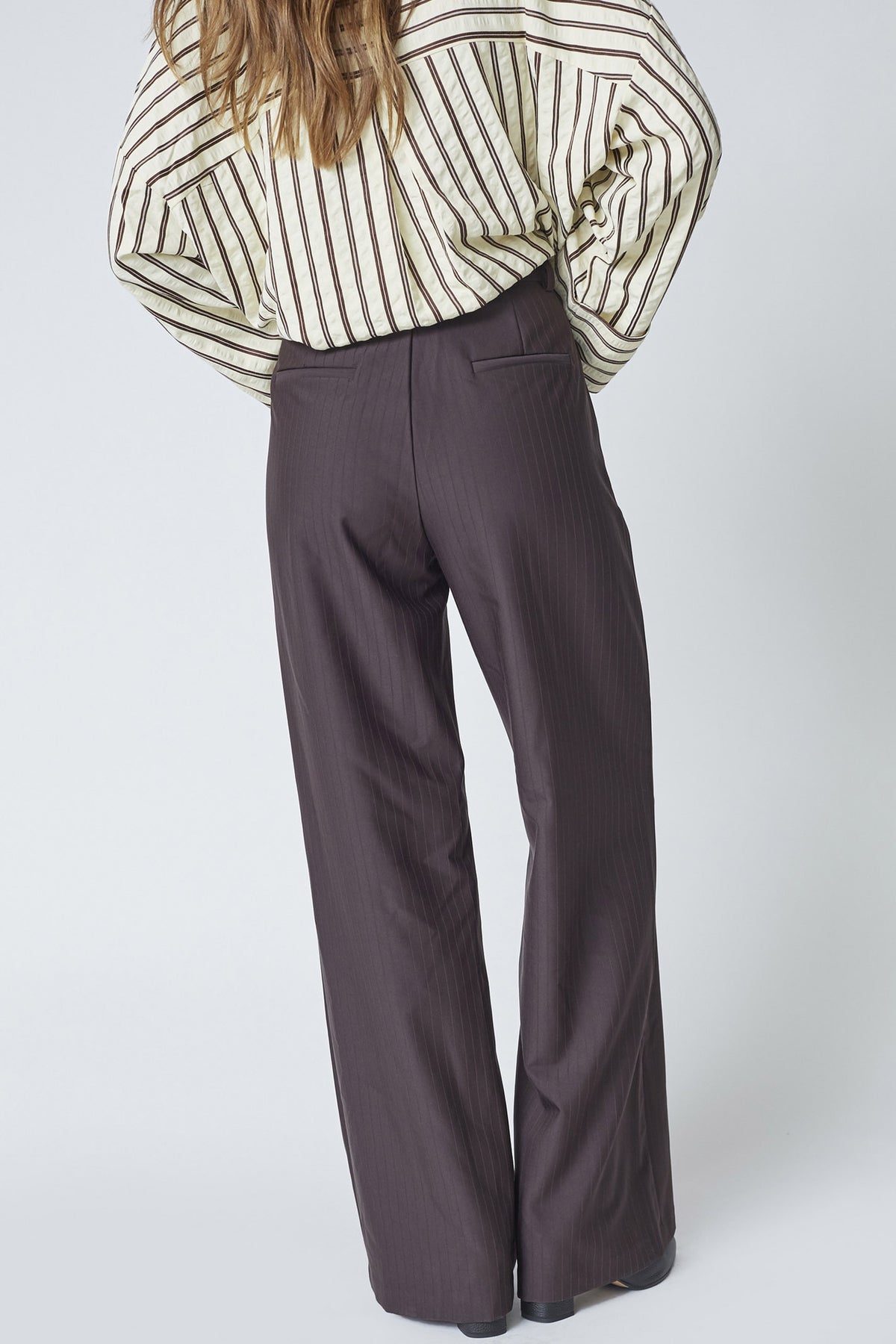 ZellaCC Wide Pant 145-Dark Brown - 41039
