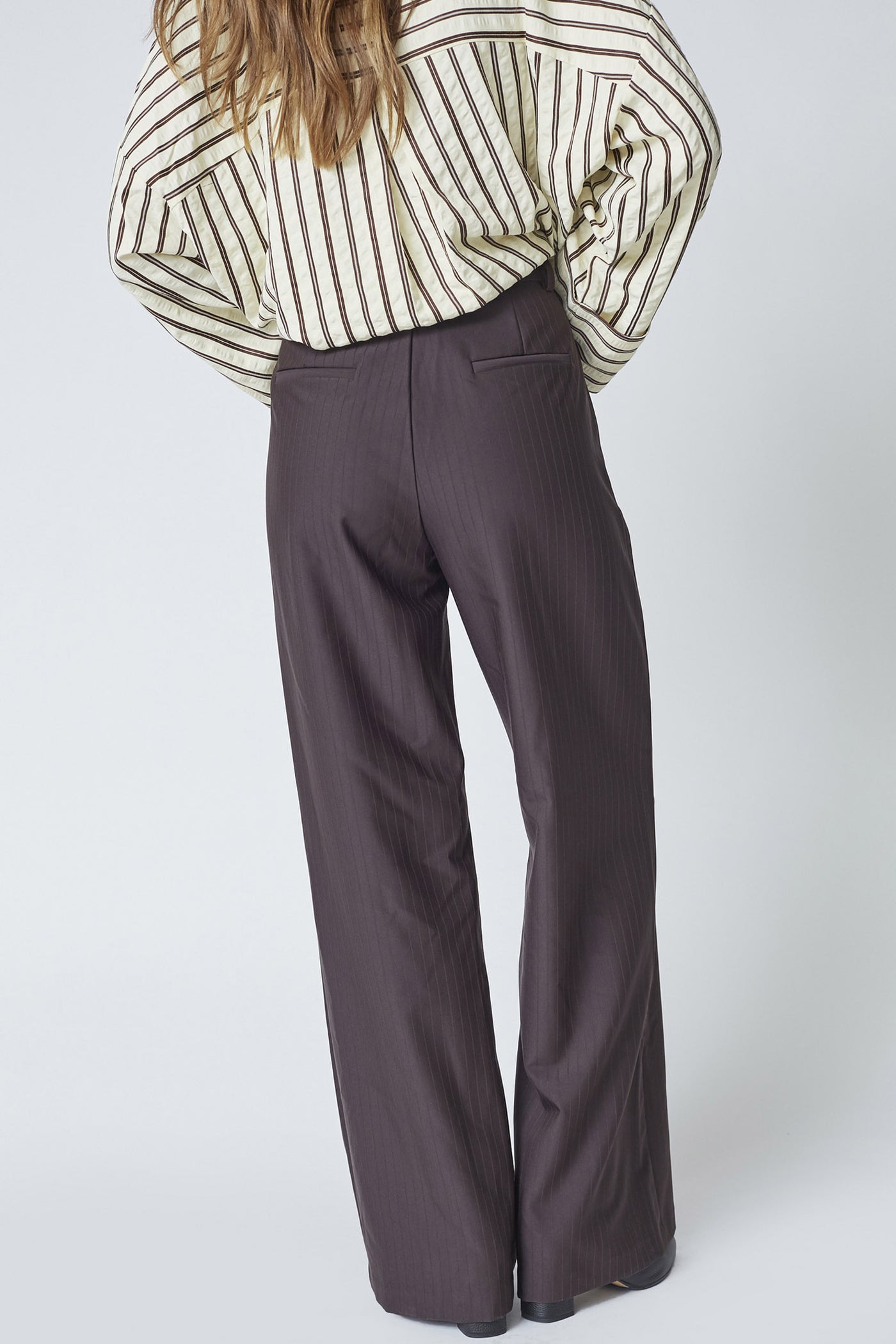 ZellaCC Wide Pant 145-Dark Brown - 41039