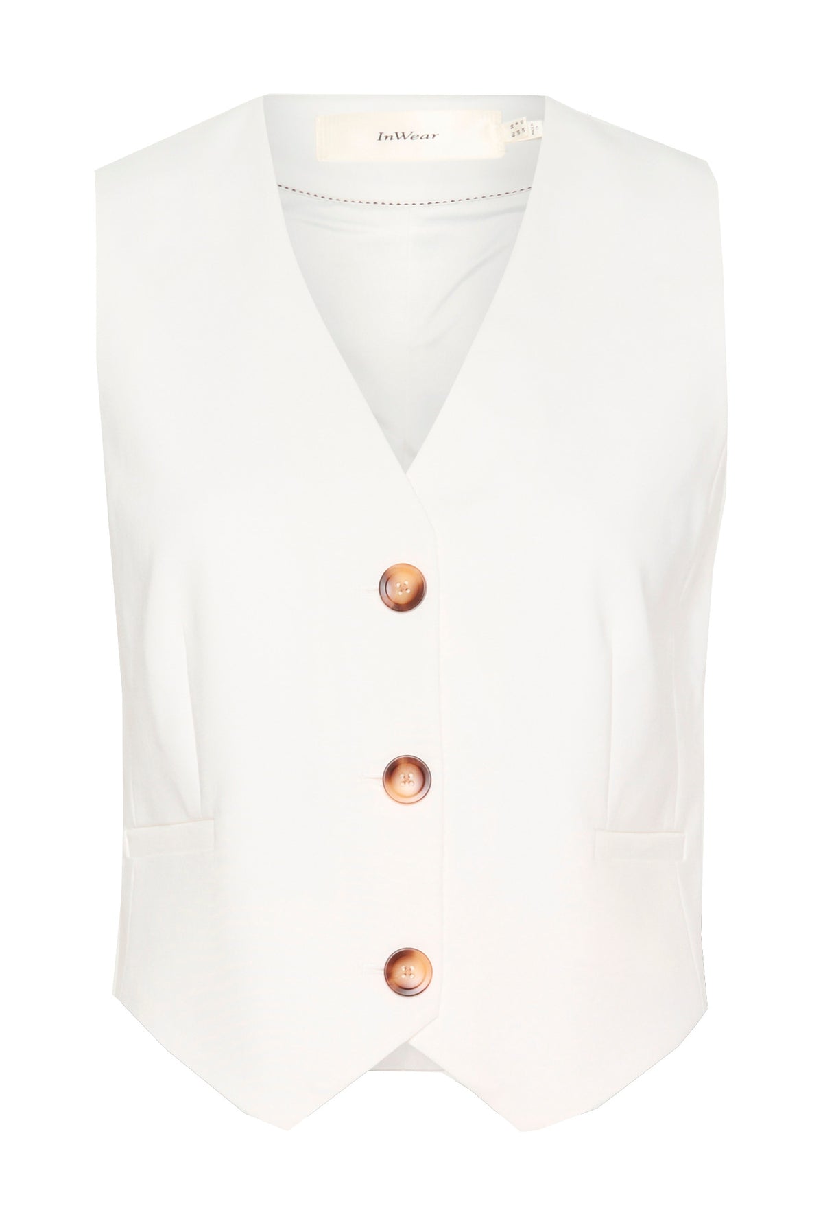 ZellaIW Waistcoat Whisper White - 110701 - 30107208