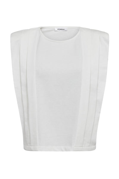 ZelliCC Padded Pleat Top 4000-White - 45151 Thumbnail