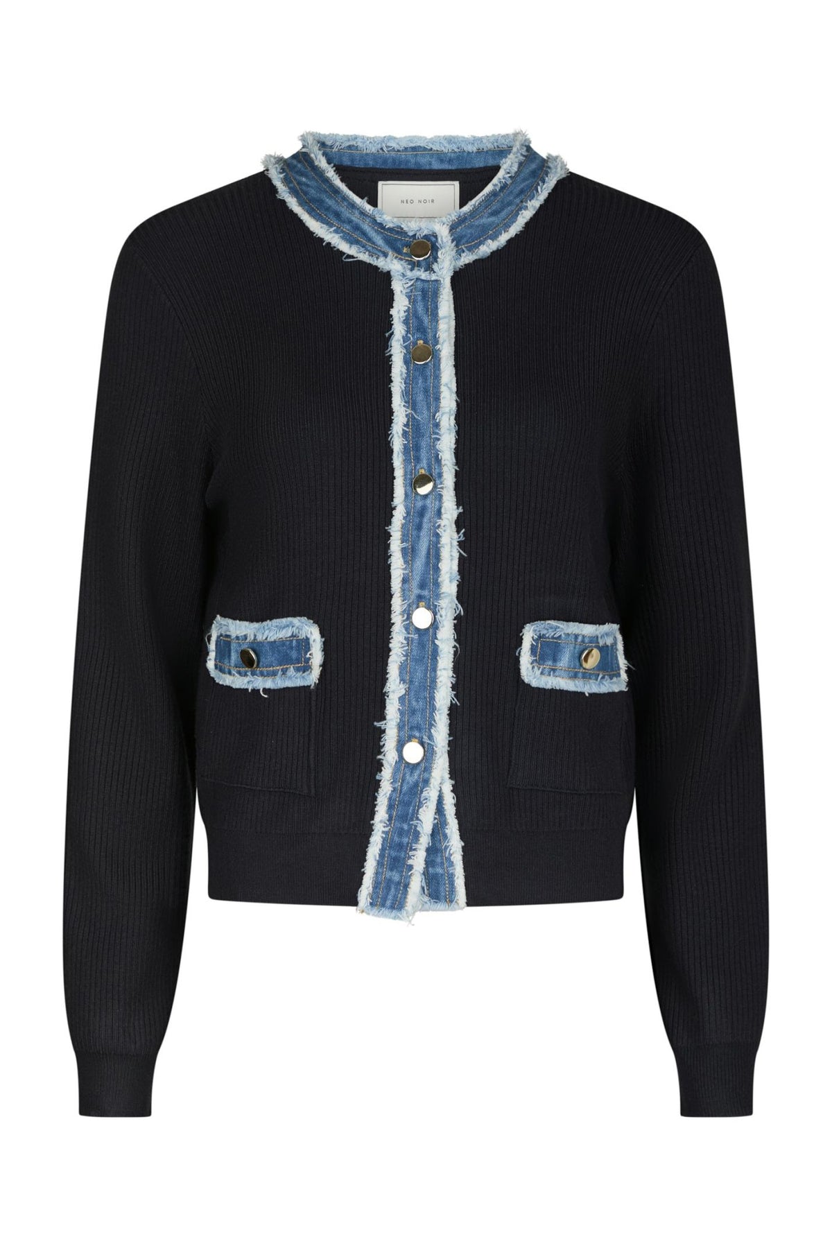 Zelma Knit Denim Cardigan Navy - 167245