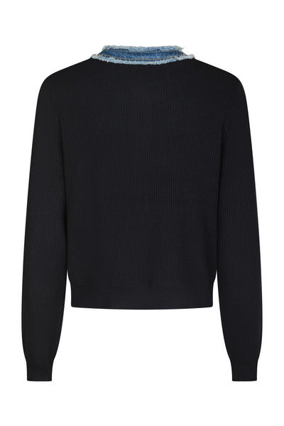 Zelma Knit Denim Cardigan Navy - 167245 Thumbnail