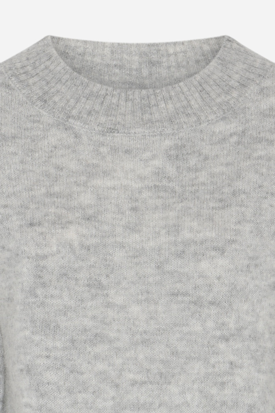 FluffyBBAmari knit Light Grey Melange - BBW5075