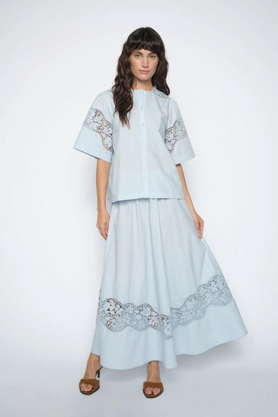 MMRedu Cotoni Skirt Skyway - 179720 Thumbnail