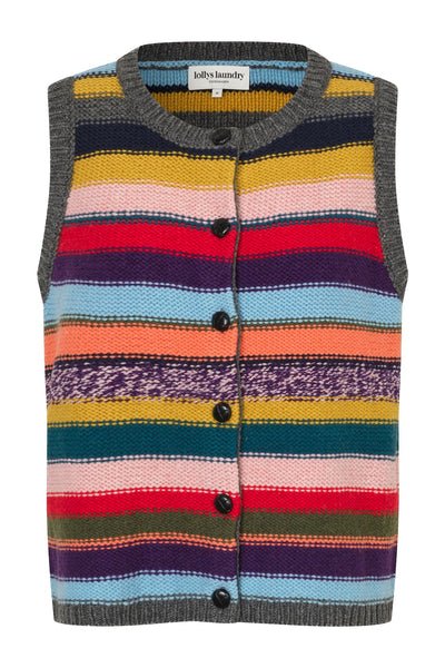Caitll Knit Vest Sl MULTI - 26434-5022 Thumbnail