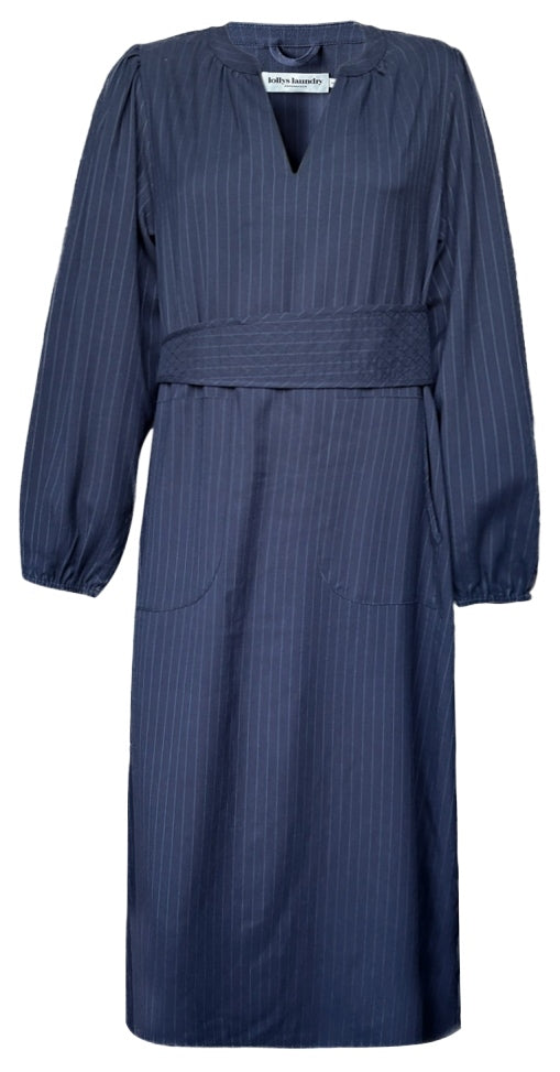 ParisLL Midi Dress LS 27 Dark Navy - 90072-3014