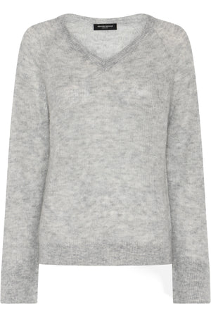 FluffyBBAmera knit Light Grey Melange - BBW4781
