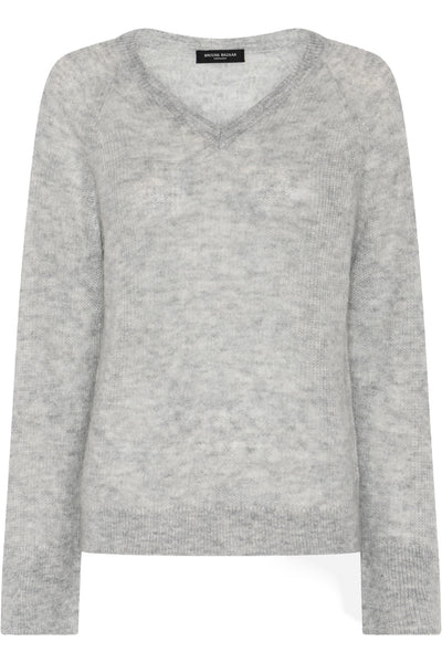 FluffyBBAmera knit Light Grey Melange - BBW4781 Thumbnail