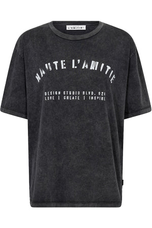 Noma Acid Curve Studio Tee Black Acid Wash - HL10607