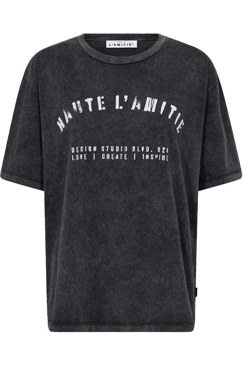 Noma Acid Curve Studio Tee Black Acid Wash - HL10607