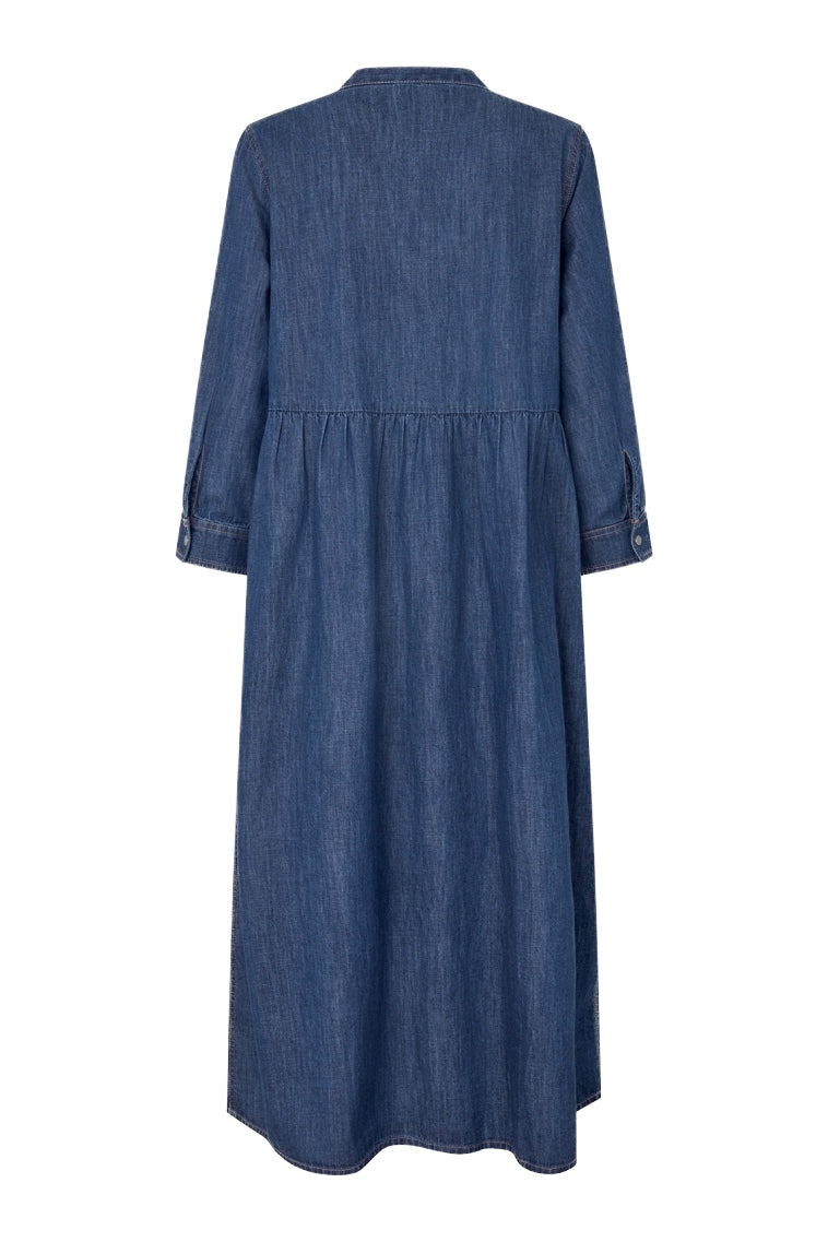 Aliyall Maxi Dress 3/4 DARK BLUE - 26423-3004