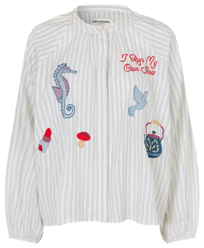 Haileyll Shirt Ls Stripe - 26443-1032 Thumbnail