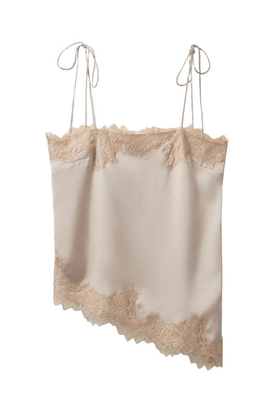 Virasw Lace Detailed Top Feather Gray - S262325 Thumbnail