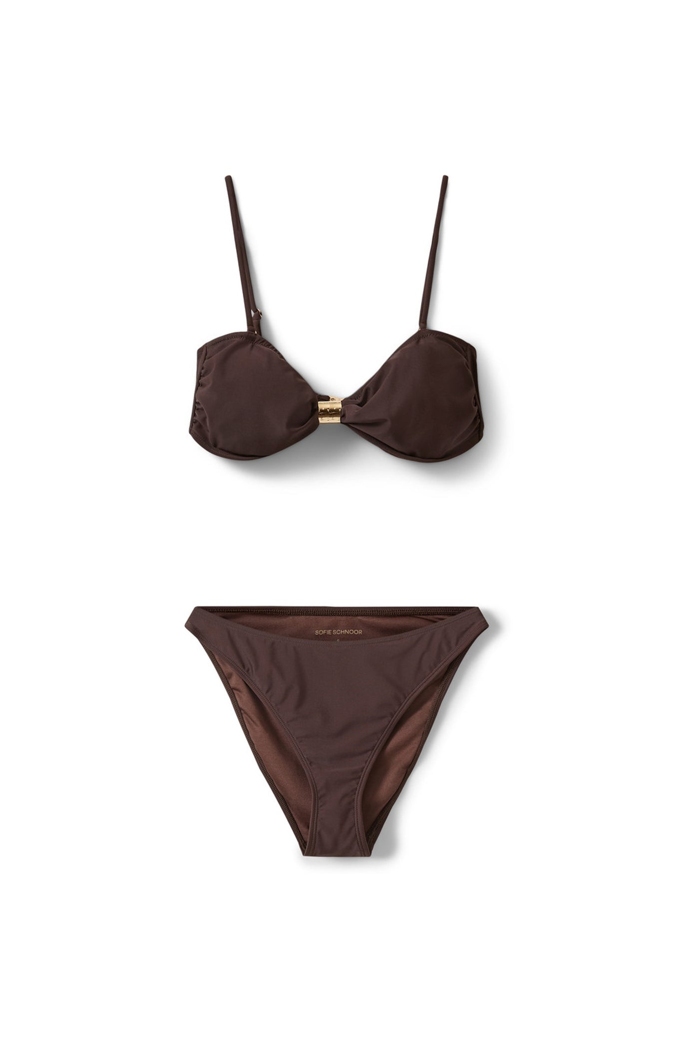 GISELASW BIKINI WITH GOLDEN BU 7162 Intense Brown - S262391