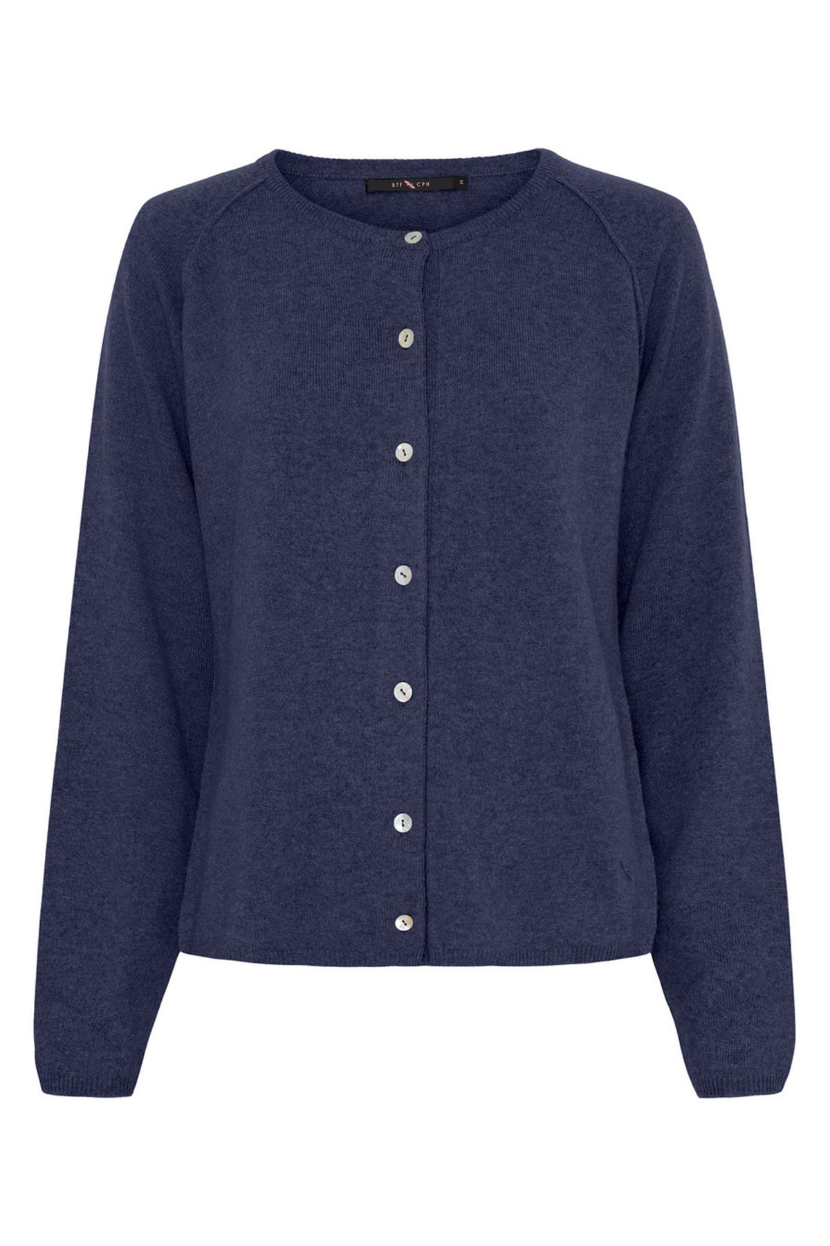 cashmere cardigan Royal Blue Melange - 50067