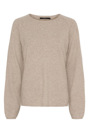 cashmere pullover Cream Melange - 50068