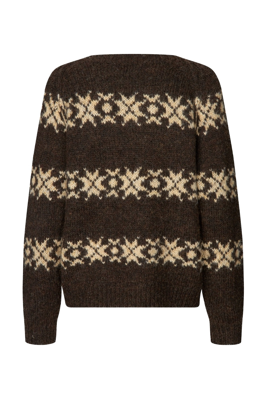Lattiell Knit Ls Dark Mokka - 26478-5003