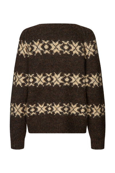 Lattiell Knit Ls Dark Mokka - 26478-5003 Thumbnail