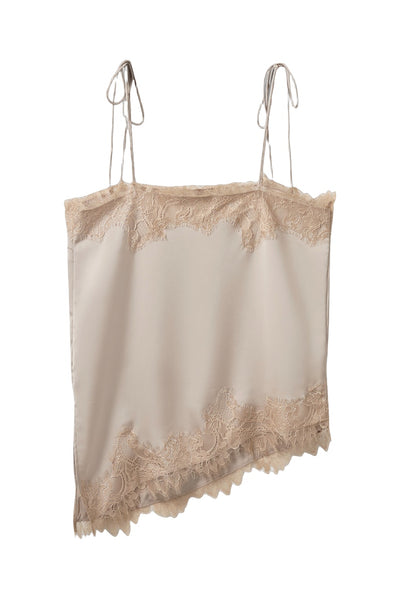 Virasw Lace Detailed Top Feather Gray - S262325 Thumbnail