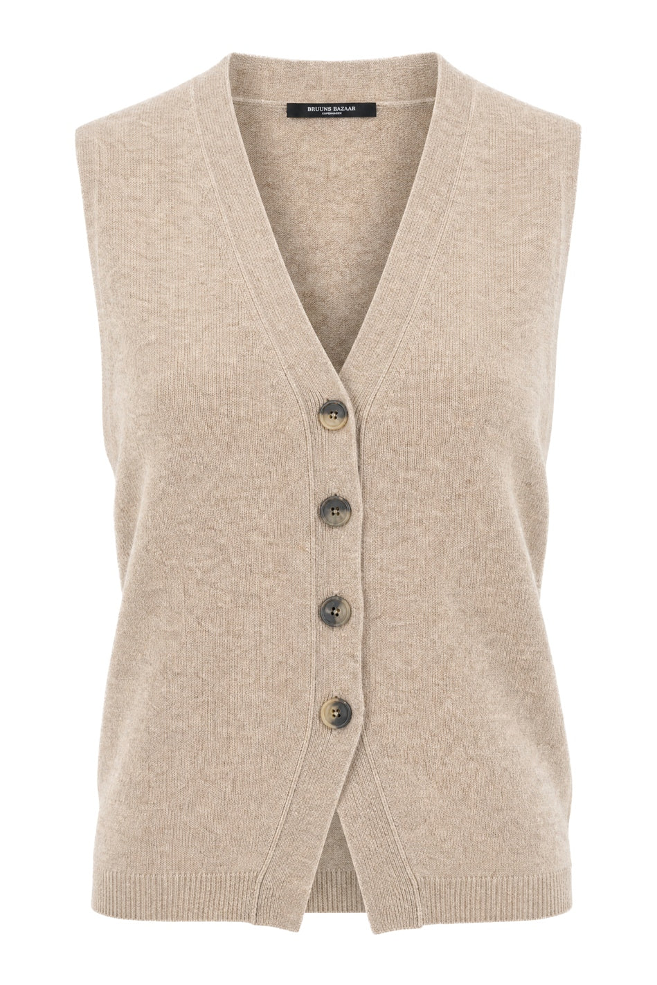 ChalinaBBInna knit vest Sand melange - BBW5383