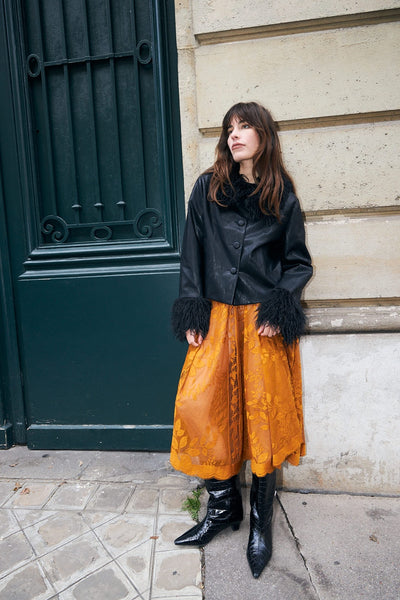 Collinsll Midi Skirt RUST - 26493-2035 Thumbnail