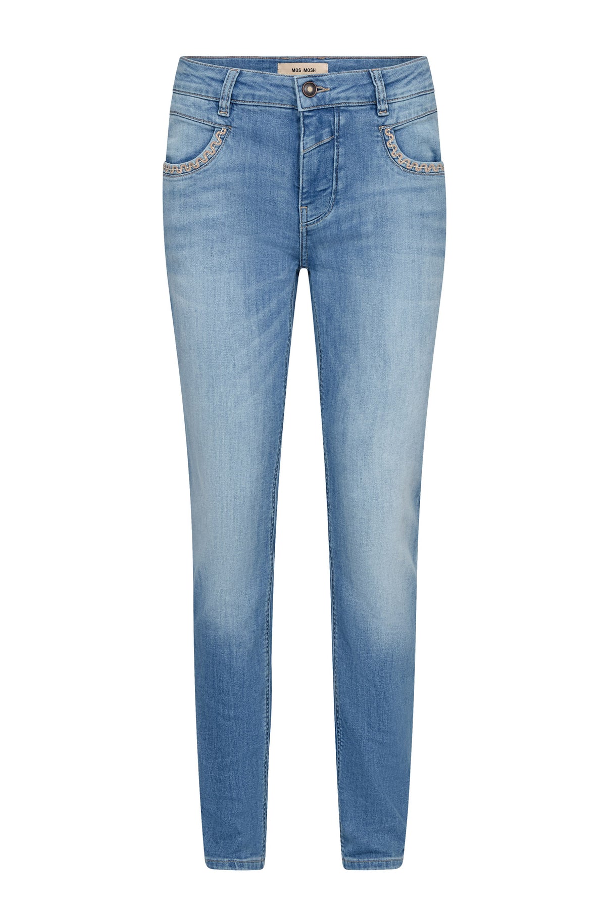 MMNaomi Salute Emb. Jeans Mid Blue - 177930