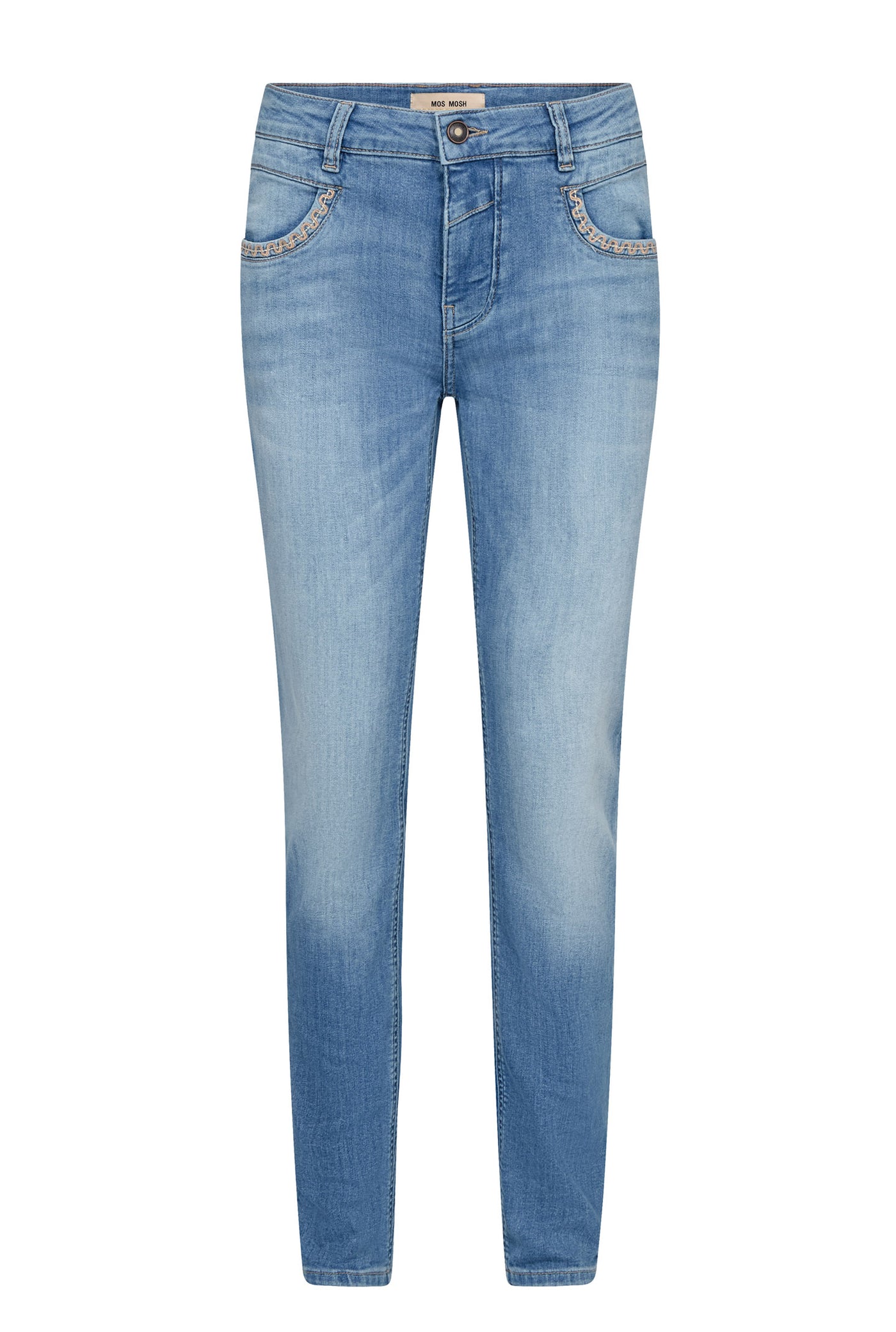 MMNaomi Salute Emb. Jeans Mid Blue - 177930